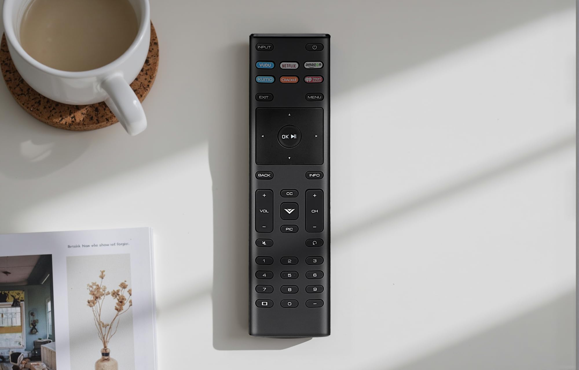 XRT136 Universal Replacement Remote for VIZIO LED/LCD/HD/4K/UHD Smartcast Smart TVs (D/E/M/P/V/PX Series)