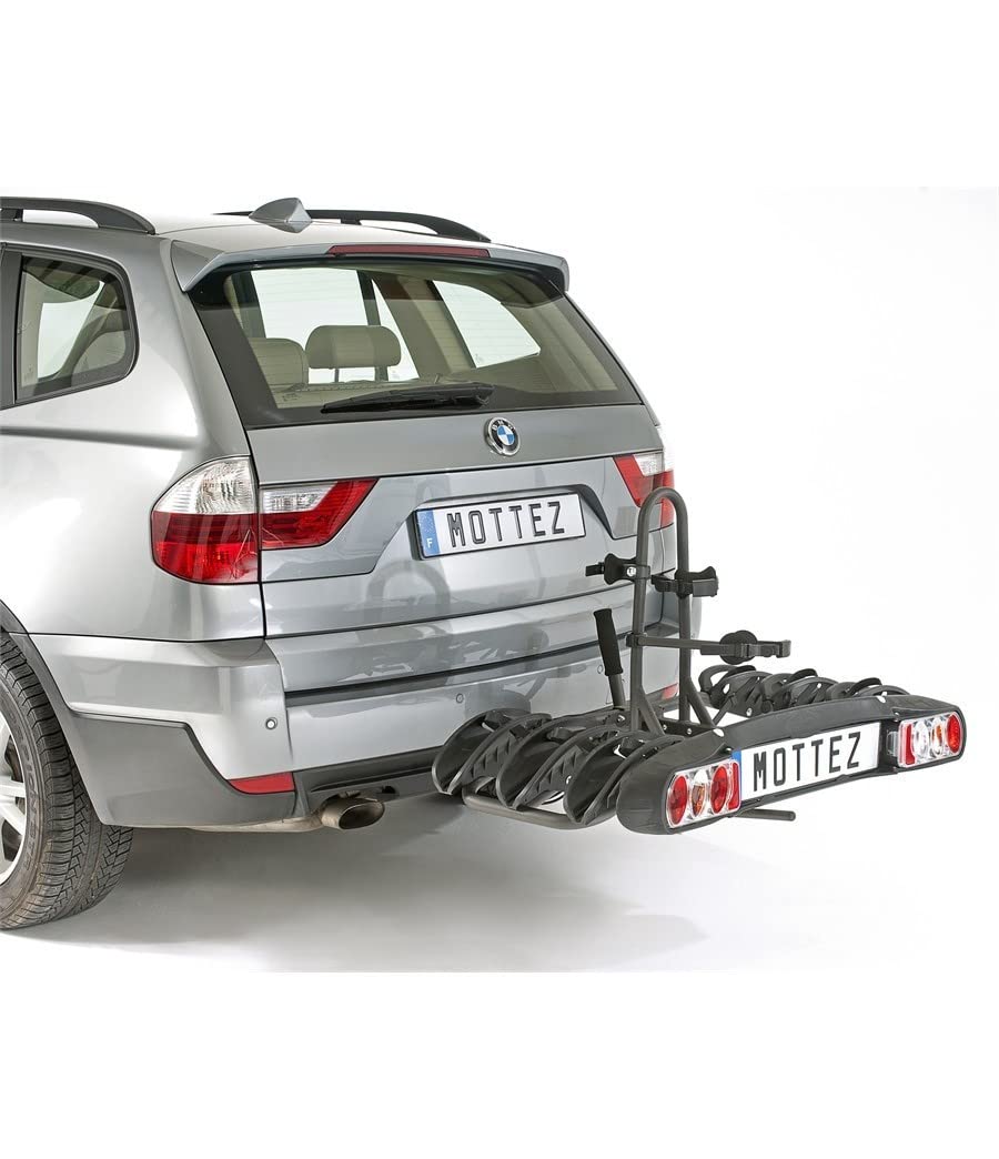 Mottez A021P3RA Adjustable Bicycle Carrier for 3 Bicycles