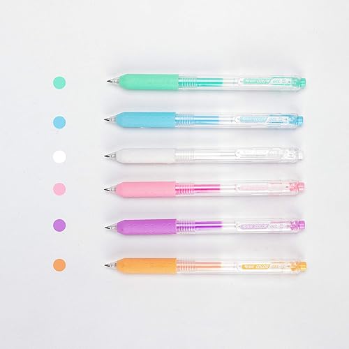 Miniatura 7 de AIHAO Bolígrafos de gel lechoso de punta fina de 0.020 in, bolígrafos de gel de color retráctil, tinta de gel colorida, suaves y vibrantes para