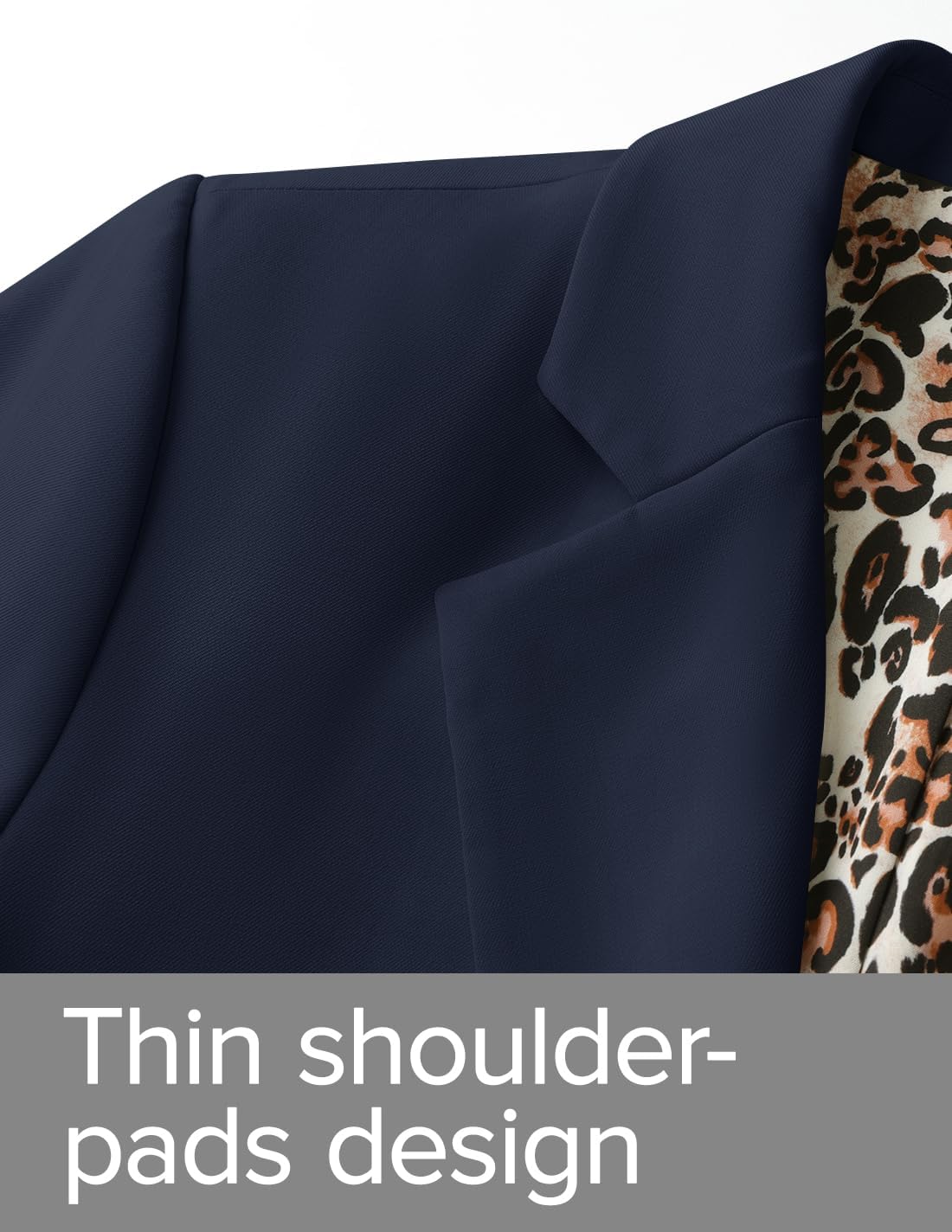 ZESICA Women's Fall Business Casual Blazers 2026 Long Sleeve Lapel Open Front Button Work Blazer Jackets with Pockets - Image 4