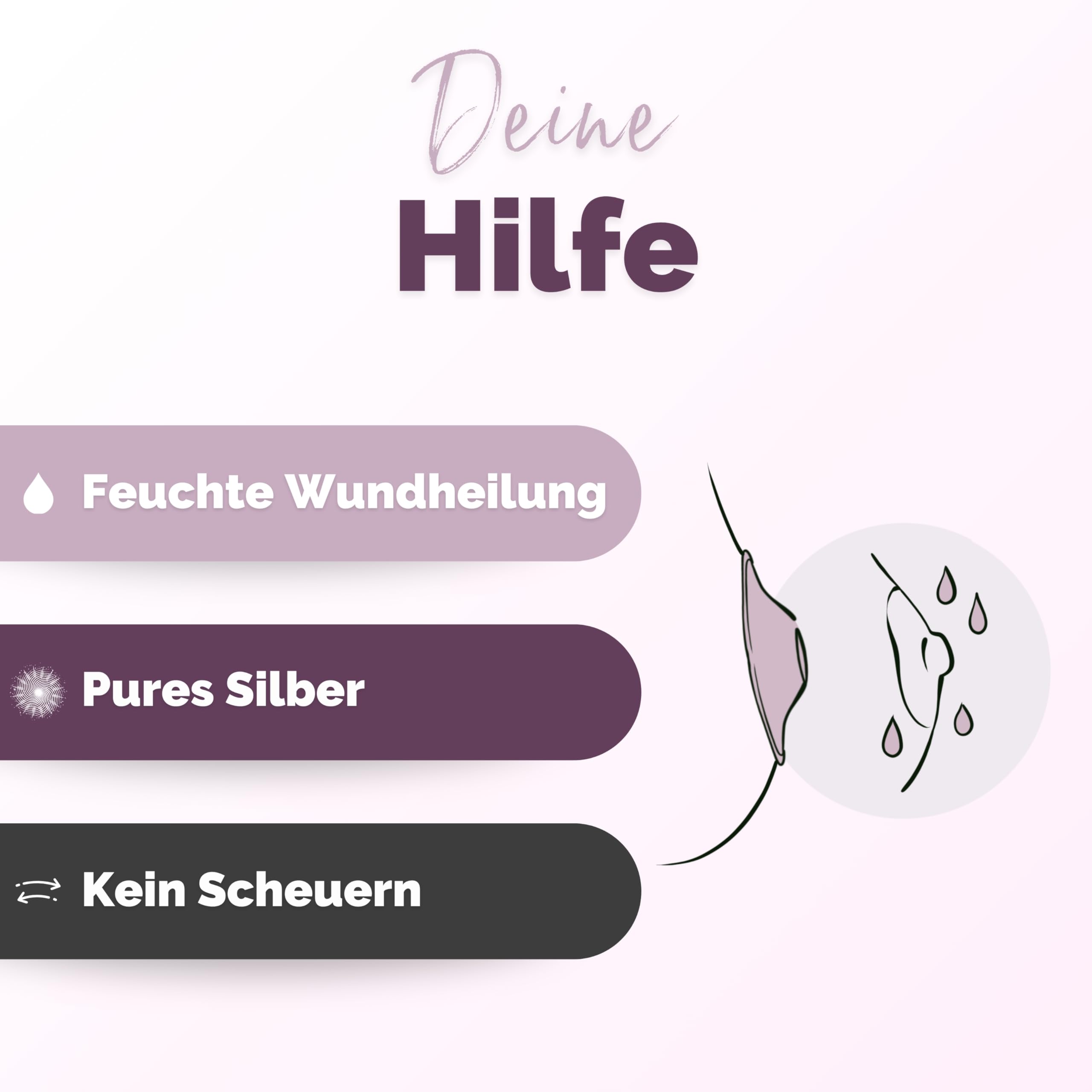 Livella | Silberhütchen aus 999er Silber mit 2x Comfort-Ring | Made in Germany | Hilfe bei gereizten Brustwarzen | Unterstützt feuchte Wundheilung beim Stillen | Wochenbett Stillhütchen (2 Stück)