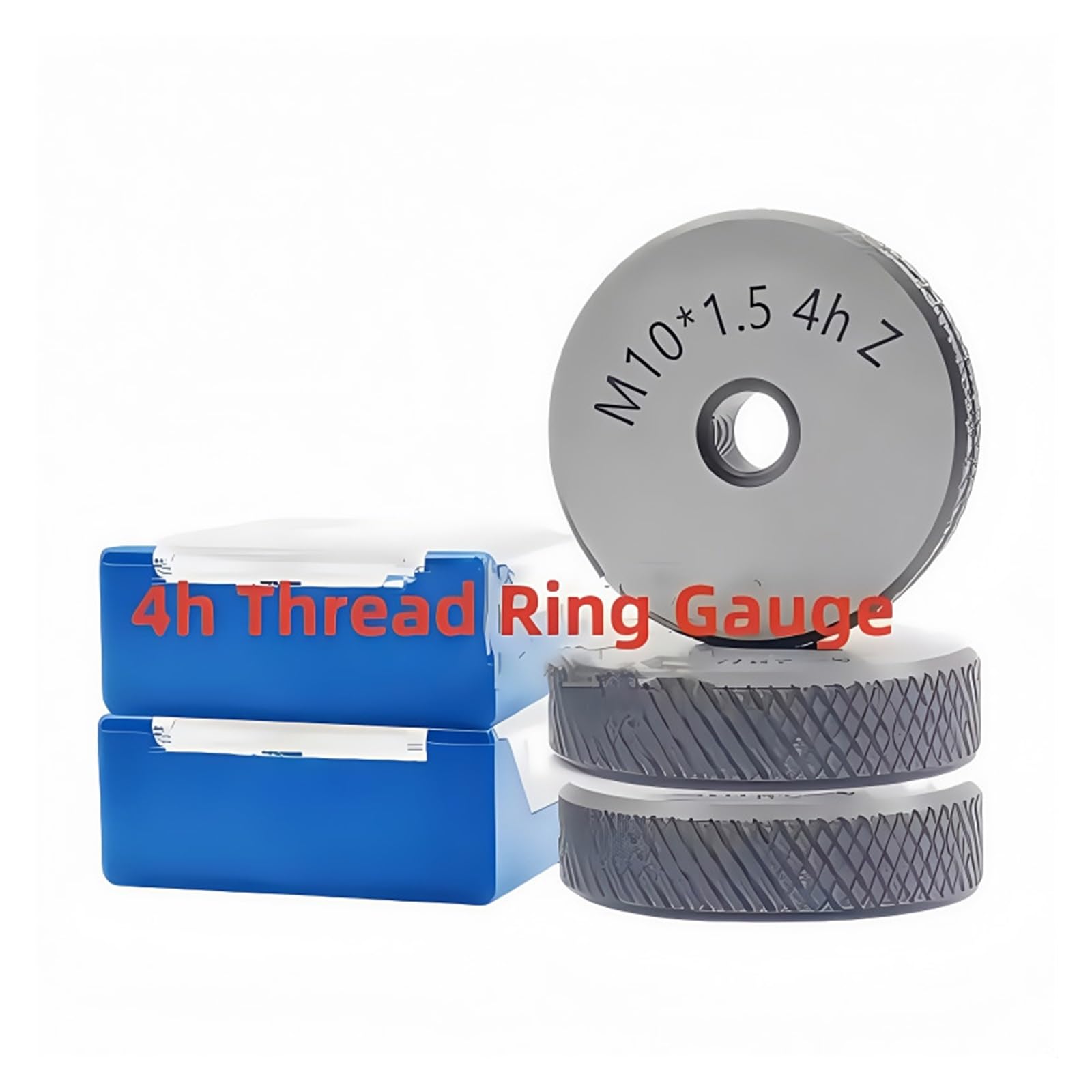 Jauge à anneaux filetés 1 jeu (1 x GO + 1 x NOGO) Bague de mesure à filetage fin métrique non standard 5h M18M20(M20X1.5-5h)