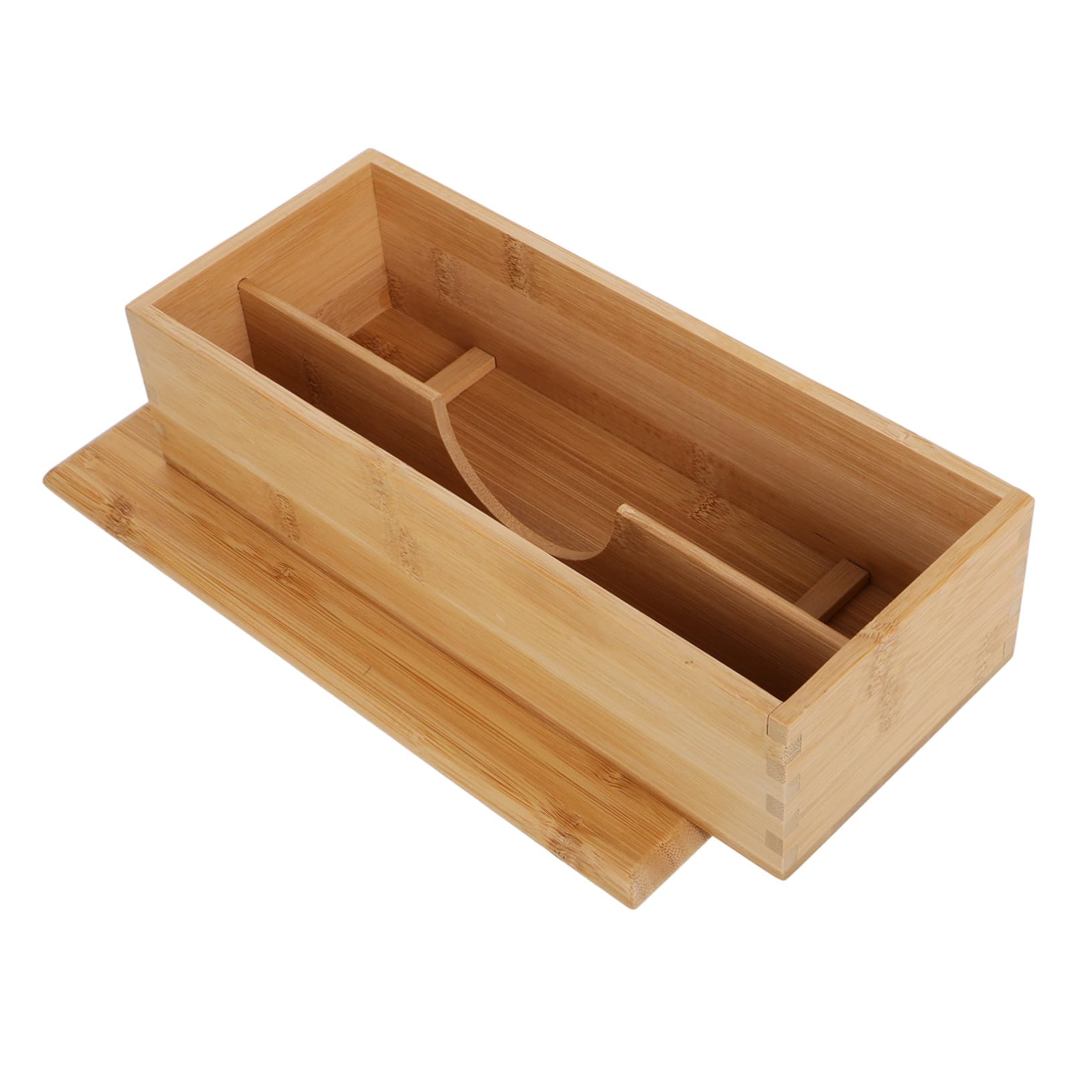 IMIKEYA Caja con Tapa Organizador de Cocina Estuche para Guardar la Cocina Color Natural Material de Soporte para Cubiertos