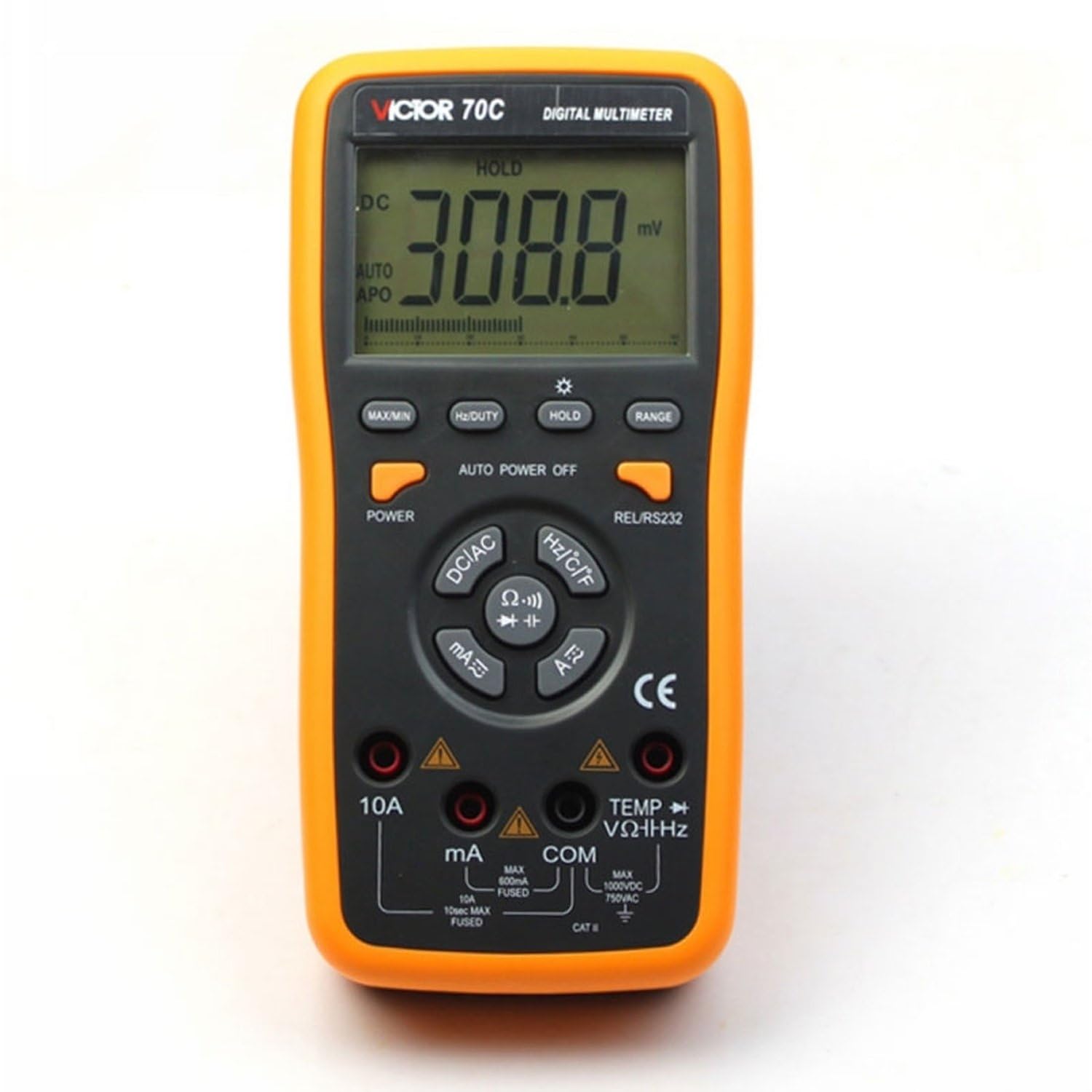 Multimetro Digitale Autorange Victor 70C con Connessione USB PC Tensione Corrente Temperatura Frequenza