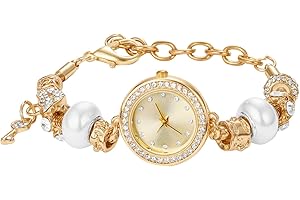 Exquisite Women's Rhinestone Charm Bracelet Watch: A Bewitching Timepiece