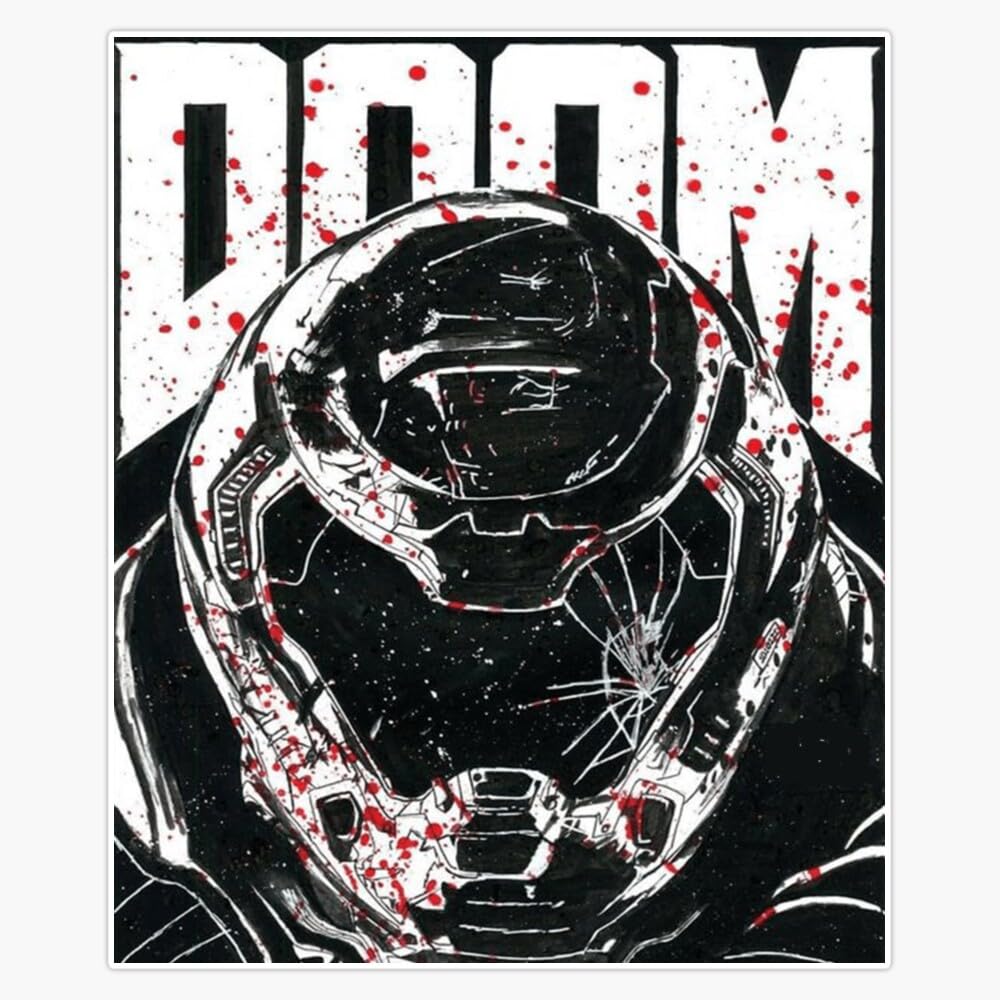 Doom - Doom Eternal - Doomslayer Sticker Bumper Sticker Vinyl Decal 5"