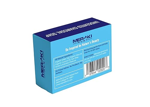 Miniatura 2 de Cross Peak Products Meraki Hunt - Jabón en barra sin perfume con carbón activado para eliminar olores corporales naturales, sin fragancia, jabón