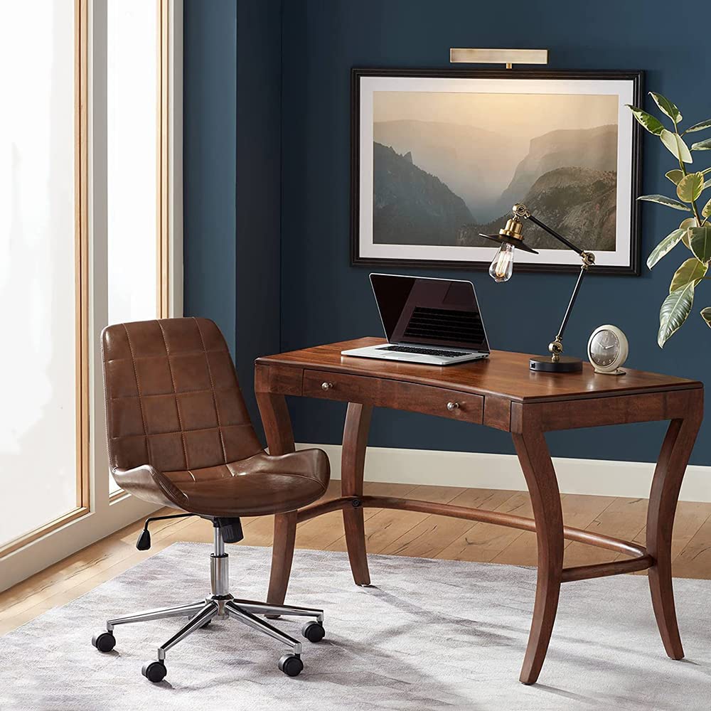 Lampe de bureau réglable industrielle avec interrupteur marche/arrêt bras oscillant lampe de lecture de chevet lampe de table pliante utilisée pour le travail de bureau de chambre à coucher, l'étude,