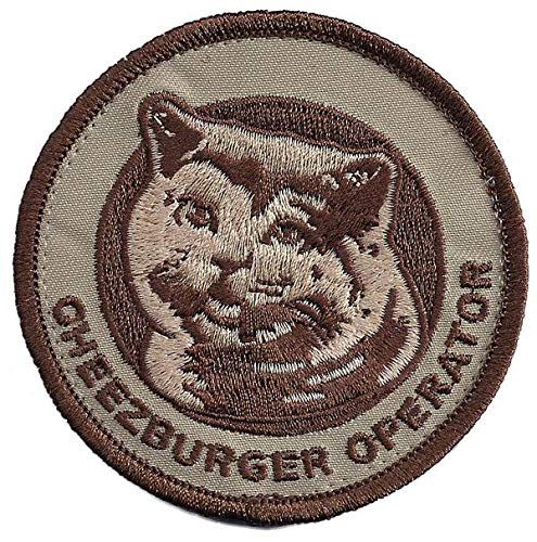 Cheezburger Operator Morale Embroidered Patch (Desert)
