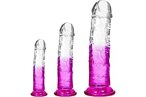 3-Piece Suction Cup Realistic Dildo Set