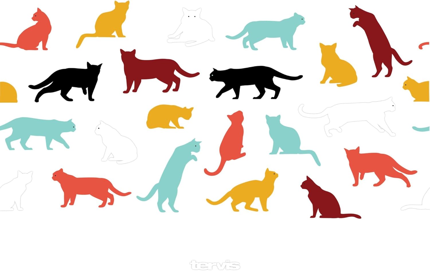 Tervis Pet Love Made in USA Double Walled Insulated Tumbler Travel Cup Keeps Drinks Cold & Hot, 24oz with Straw Lid, Cat Pounce Love - Image 2