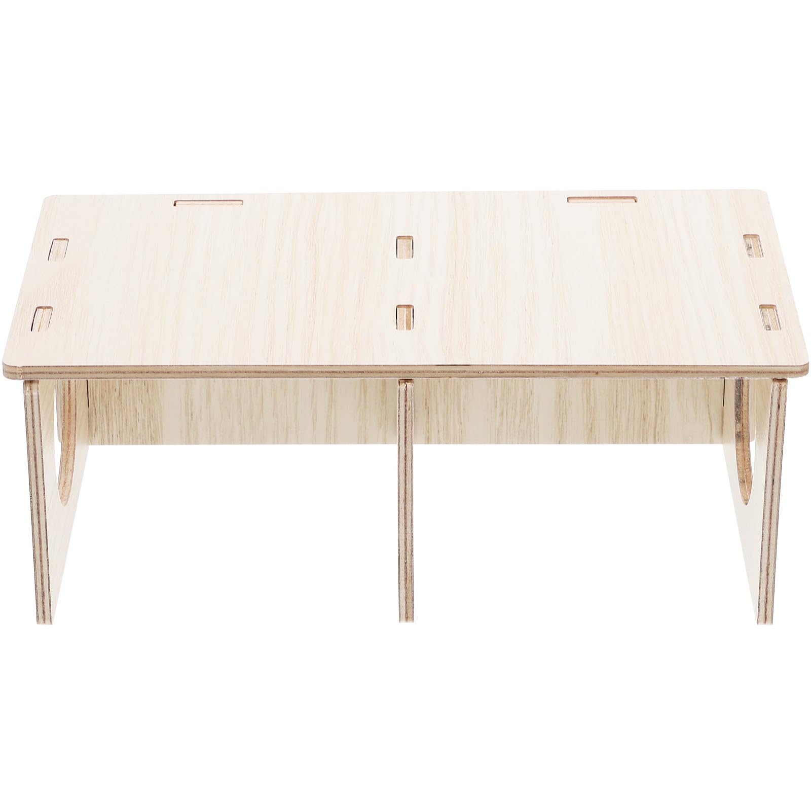 BESTonZON Casa de Madera Juguete Masticable Diseño Transparente y Dos Habitaciones para Hámster para Cobayas y Conejos, Adecuado para Verano E Invierno