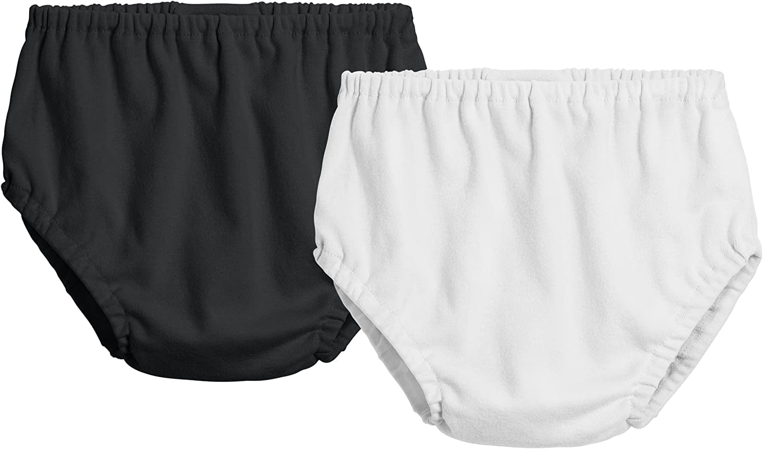 NOTWILDBaby Girl's and Baby Boy's Unisex Bloomers Soft Cotton, White Bloomer for Newborn Toddlers 6 12 24 Months Pack of 2