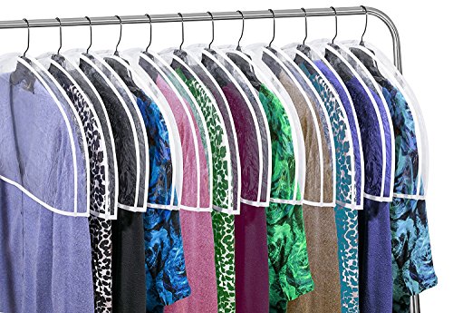Reviews de Fundas de ropa los 5 más buscados. 46 Handy Laundry Clear Vinyl Shoulder Covers Closet Suit Protects Storage Home Decor Set of 12, 12' H x 22' W x 2' D
