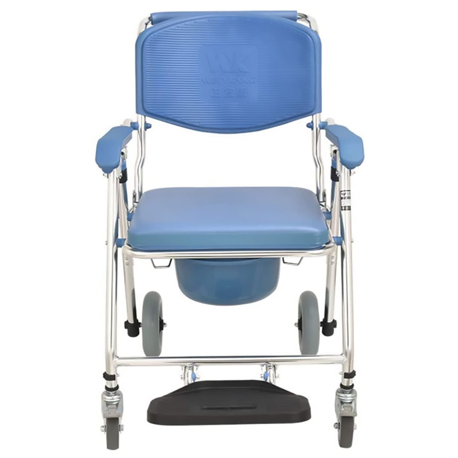 BHGFYXBS Bedside Commodes, Multifunctional Mobile Toilet Armrest Can Lift W/Casters Padded Seat Commode Pail Disabled Nursing Chair,A,A,A