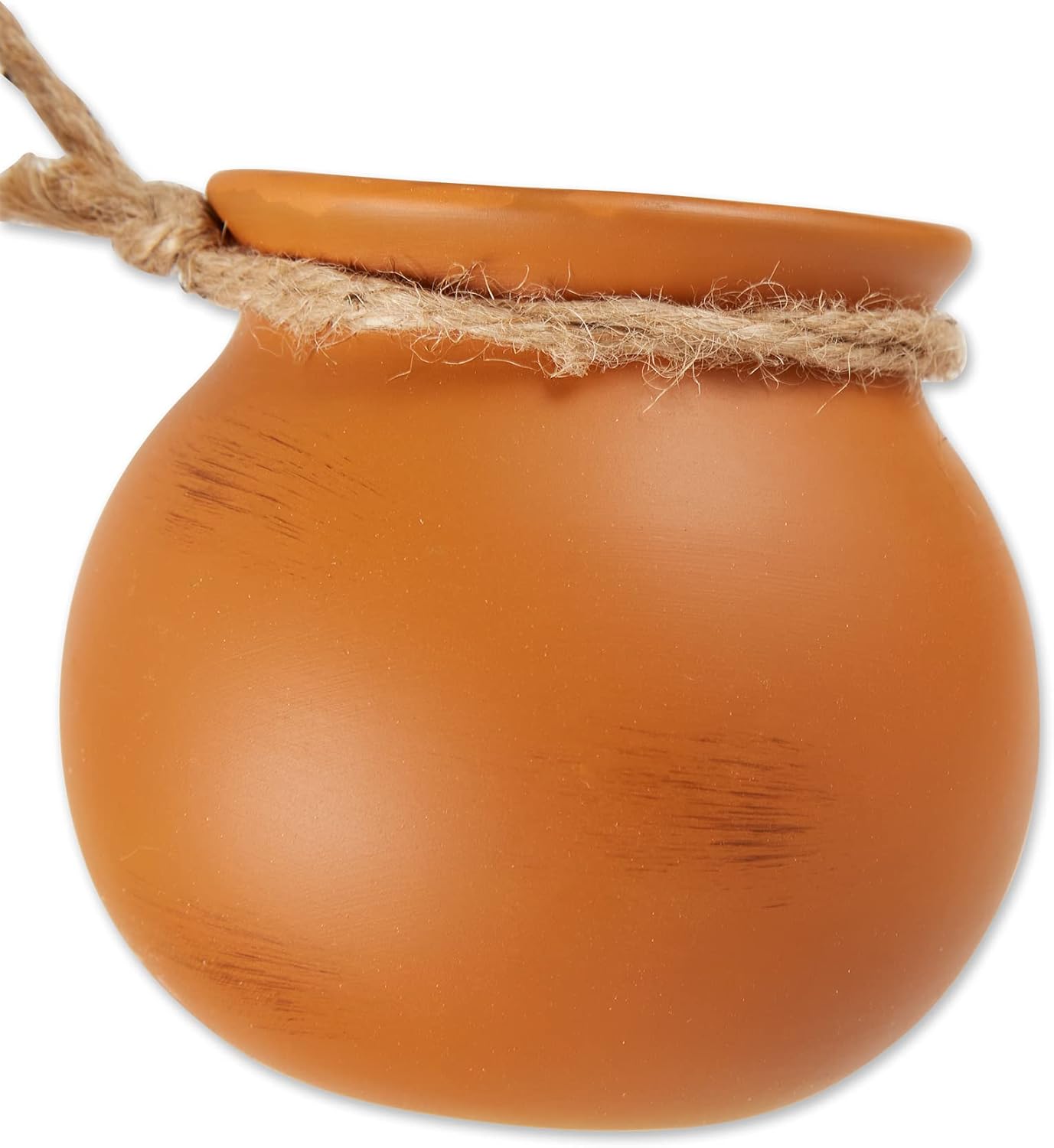 Zingz & Thingz Color Terracotta Planter Collection 4-Piece Dangling Hanging Mini Pots, 3.75x3.75x23, Neutral