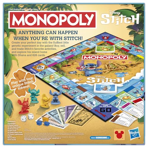 Monopoly Disney Stitch Edition Brettspiel - Englische Version – Bild 5