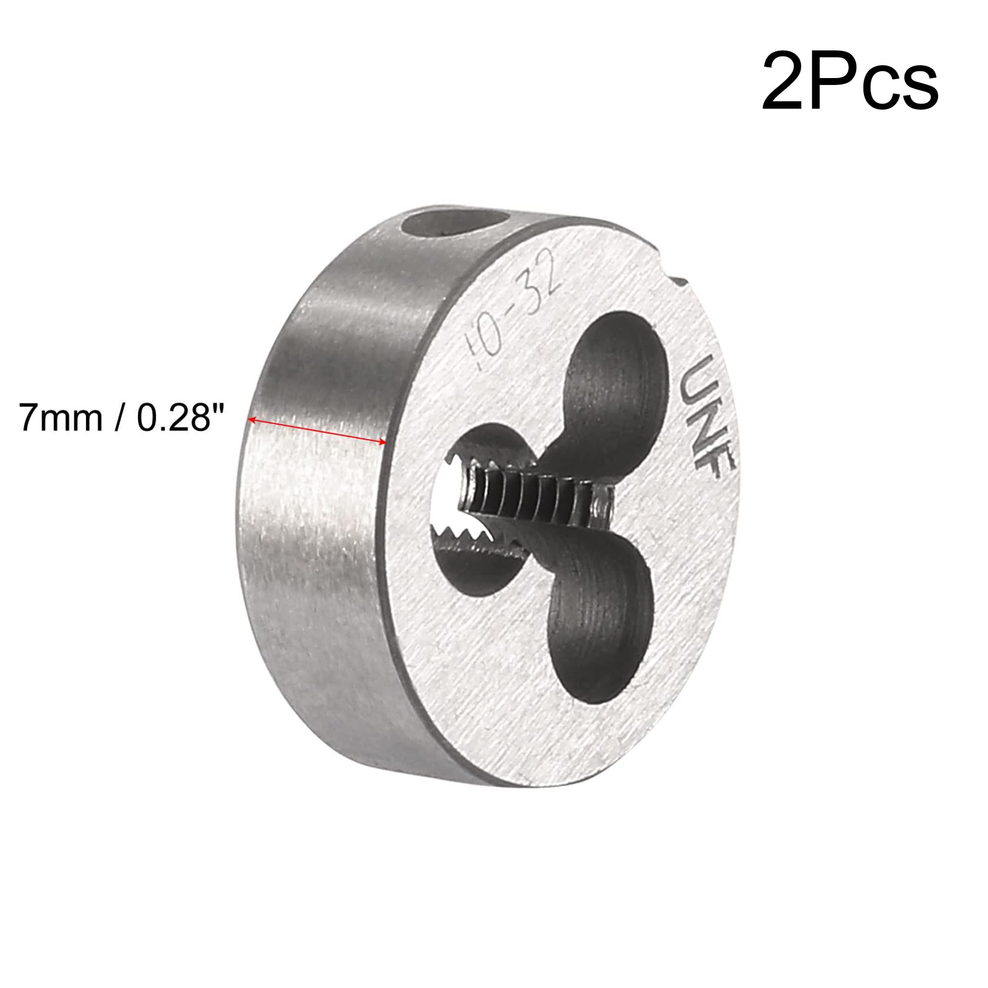 TA-VIGOR 2pcs 10-32 UNF Metric Adjustable Threading Die - Image 3
