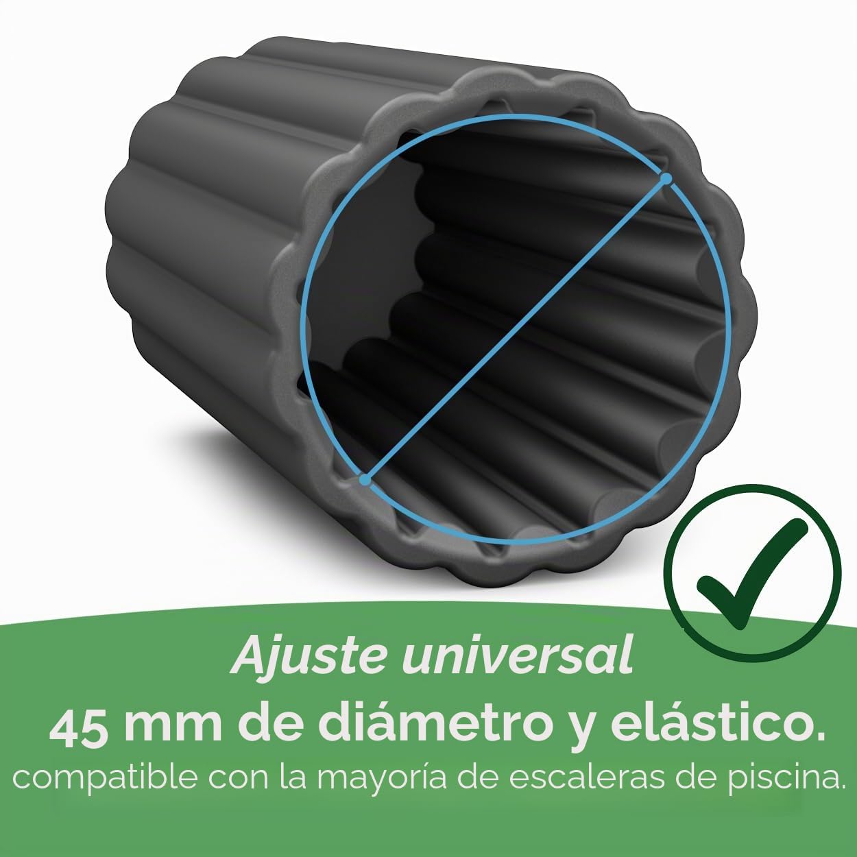 Tapones de protección universales de silicona para pies de piscina, protegen la lámina de daños, accesorios, piscina, escalera de piscina, amortiguador de goma