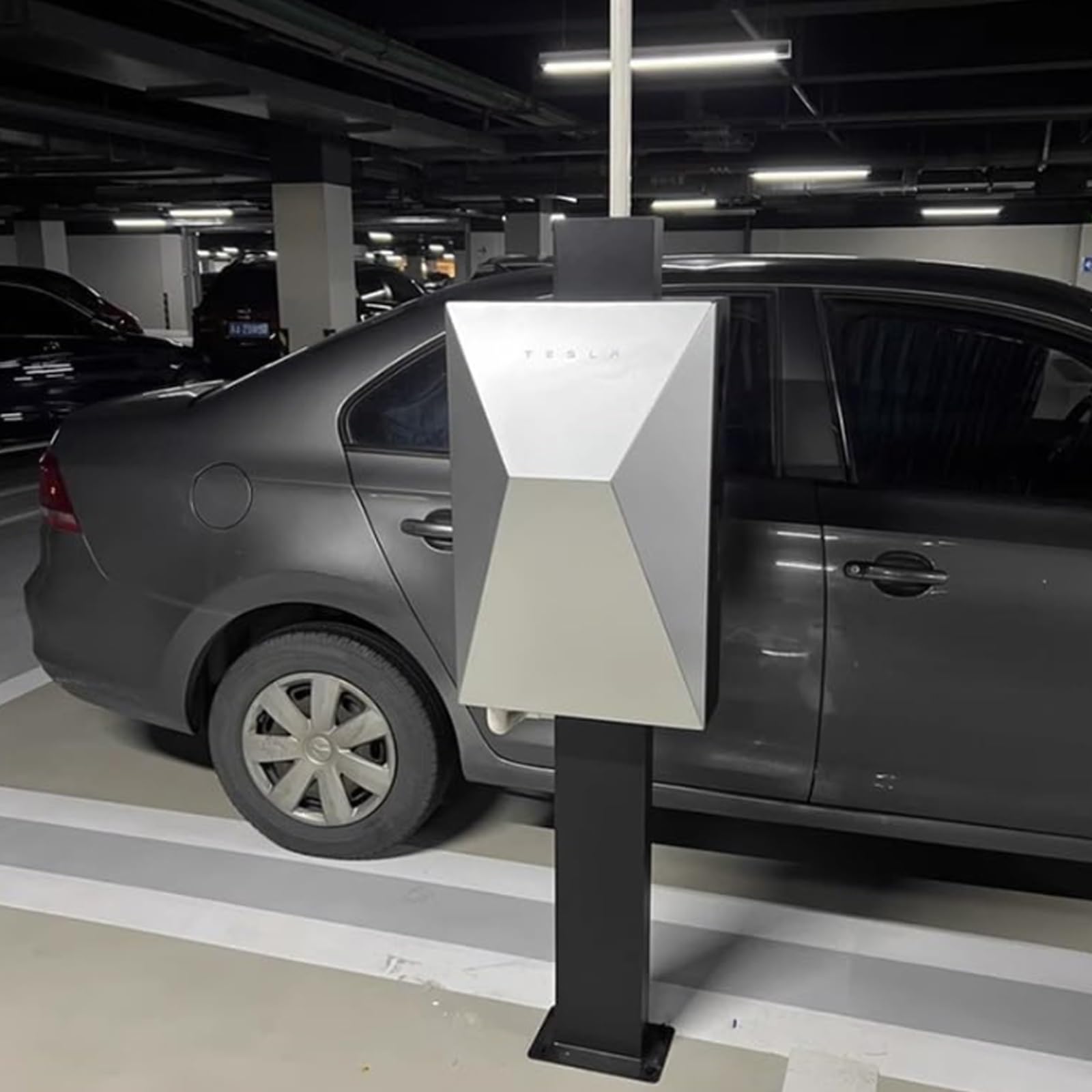 Wspornik Kolumny Ładującej, Zewnętrzny Organizer Kabli do Pojazdów Elektrycznych, Słupek Podtrzymujący Stos Ładujący, Odporny na Deszcz I Rdzę, Łatwa Instalacja(Red)