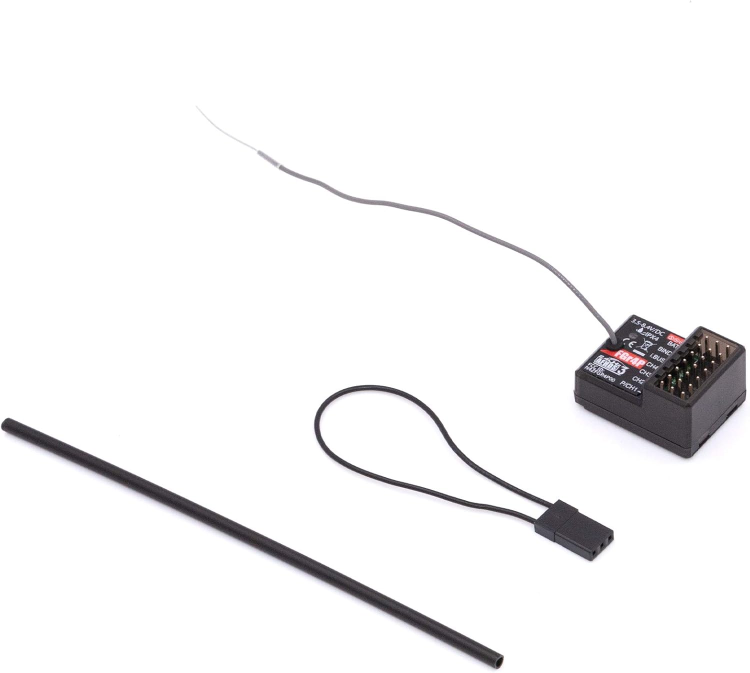 Flysky FS-FGR4P 2.4GHz 4CH AFHDS 3 RC Receiver PWM/PPM/I.Bus/S.Bus Output for FSG4P Transmitter RC Car Boat Spare Parts Accessories (FS-FGR4P Receiver)