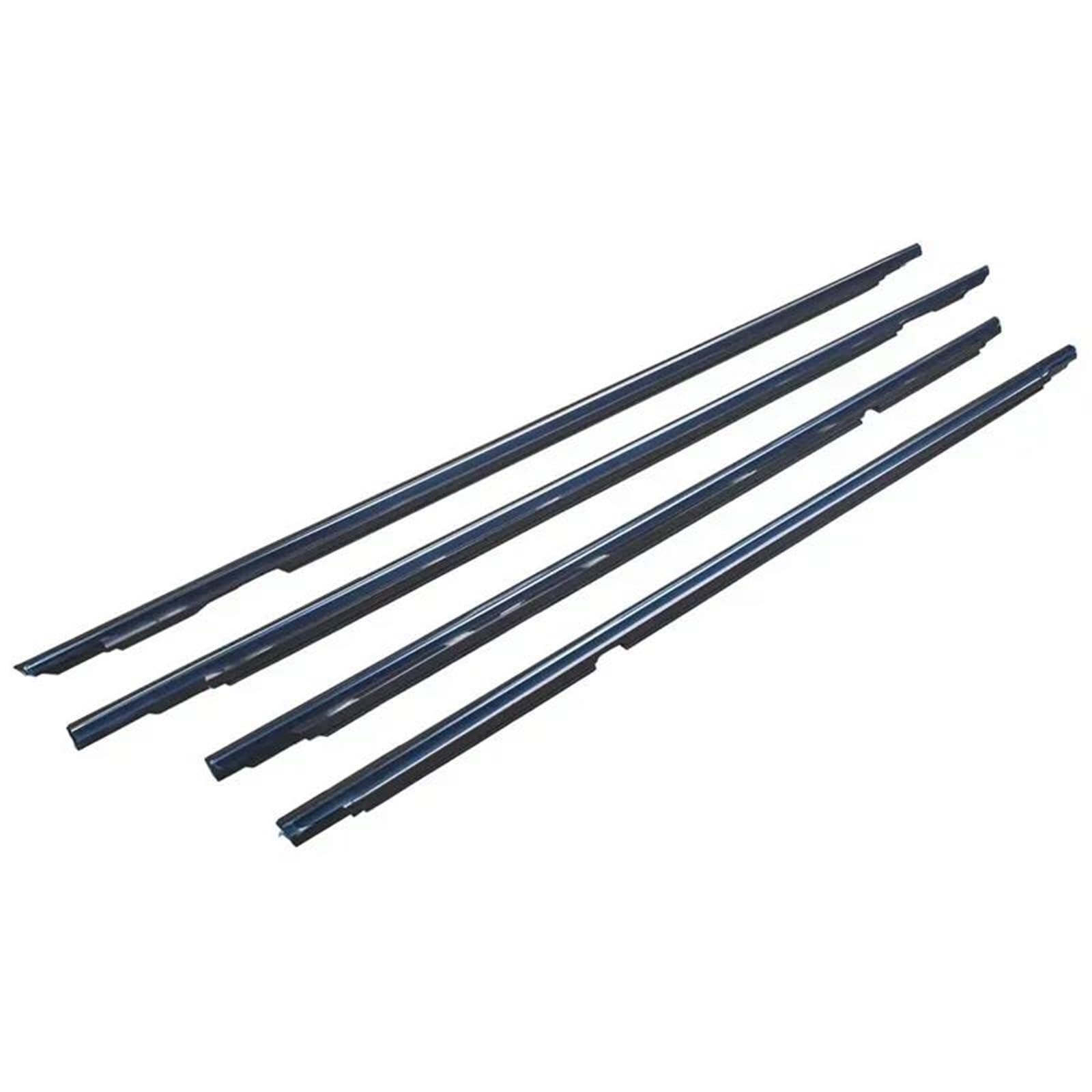 Trfbd Onecolor 4Pcs Car Door Window Glass Seal Moulding Trim For Toyota For Land Cruiser Lc80 Fzj80 Lx450 75710-60021 1990-1998 Rubber(Onecolor)