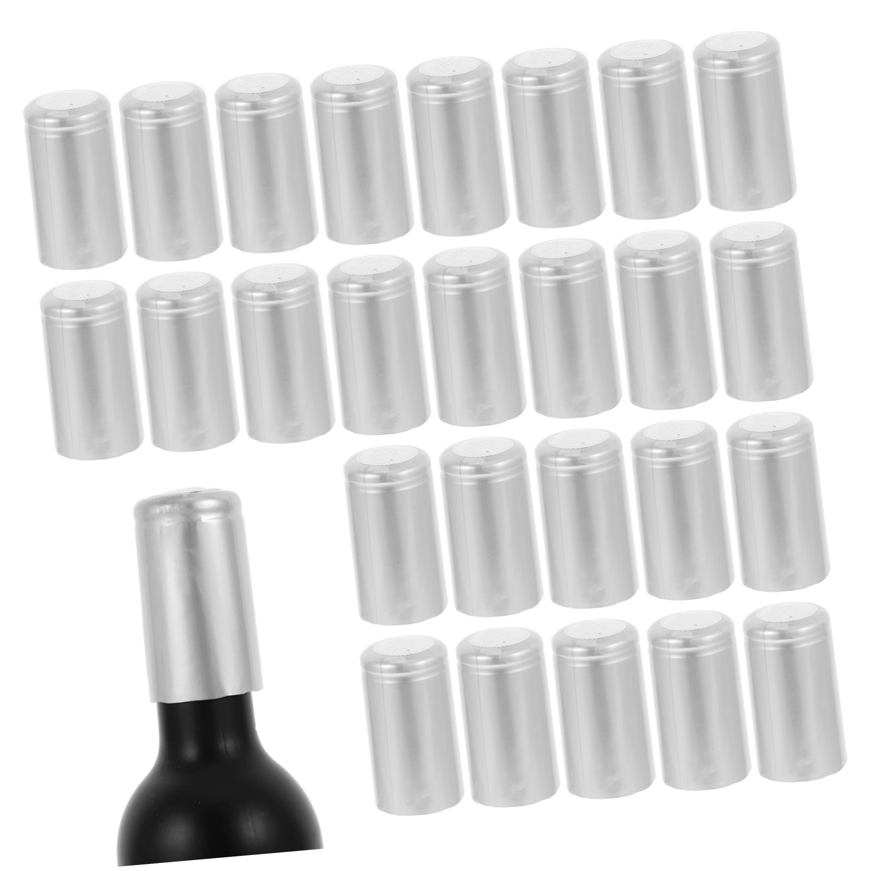 VINTORKY Wine Heat Shrink Caps 100pcs Bottle Capsule Heat Shrinker Heat Shrink Bottle Sealers Tear for Diy Wine Preservation