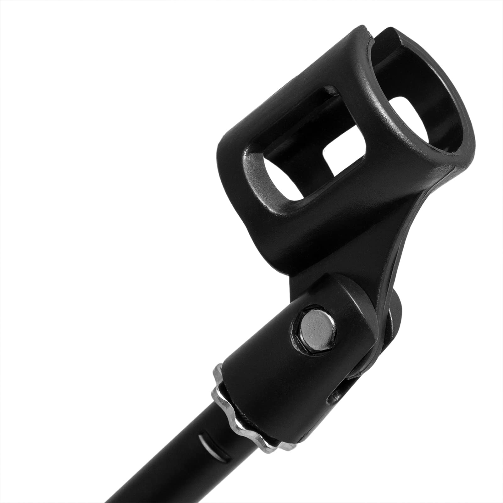 TIGER MCA7-BK Asta a Giraffa per Microfono con Clip Standard per Microfono da 5/8", Nero