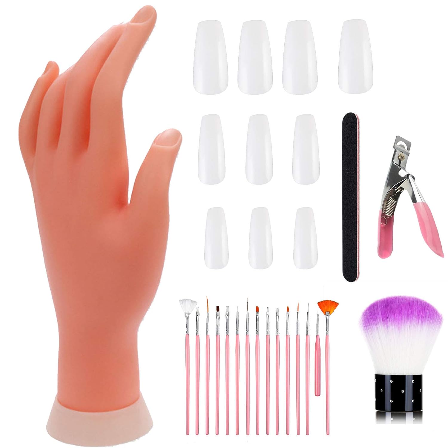 Practice Hand for Acrylic Nails, Mannequin Hands for Nails