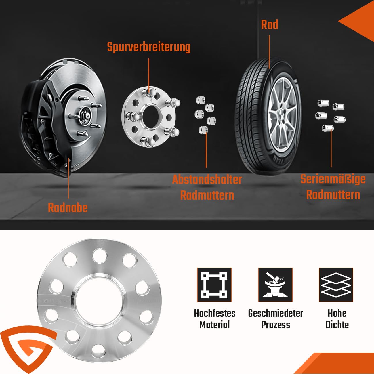 4-TLG Spurverbreiterung 5x100 / 5x112mm (VA 30mm HA 40mm) Ø57,1 Naben­zentriert Spurplatten Set Kompatibel mit Skoda Fabia Octavia Superb, Distanzscheiben inkl. 20 Radschrauben M14x1,5x40/45mm Sliver