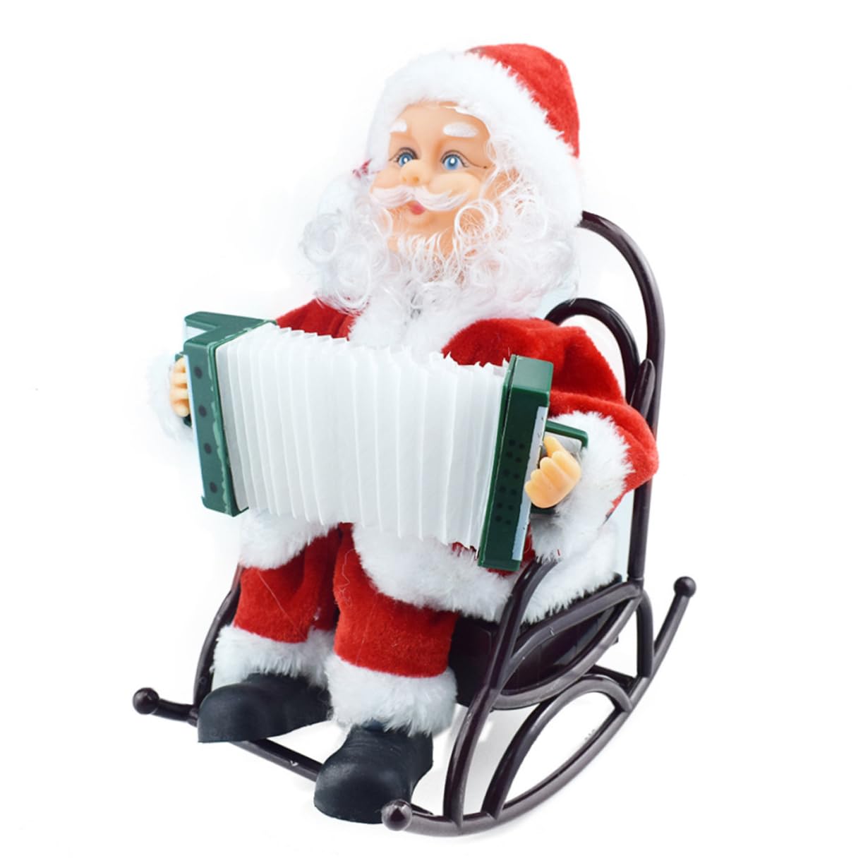 Ipetboom 1pezzi Giocattolo Elettrico di Babbo Natale Decorazione Natalizia Giocattolo per Feste Suona e Balla Materiale di Regalo di Natale
