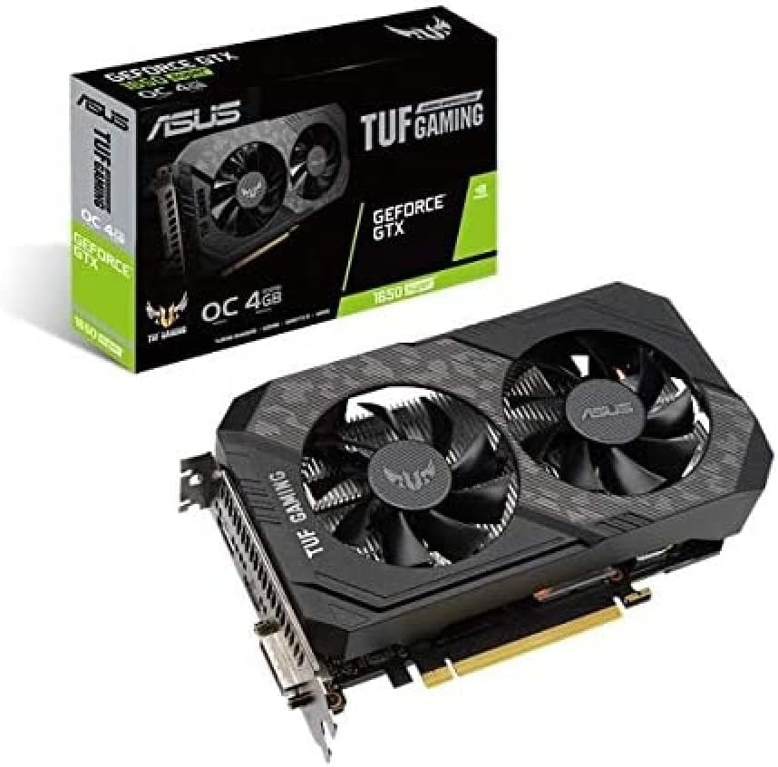 ASUS TUF Gaming NVIDIA GeForce GTX 1650 SUPER OC Edition, Scheda Video Gaming, Dissipatore Biventola, 4 GB GDDR6, HDMI, DisplayPort, DVI-D per Gaming FullHD ASUS TUF Gaming NVIDIA GeForce GTX 1650 SUPER OC Edition, Scheda Video Gaming, Dissipatore Biventola, 4 GB GDDR6, HDMI, DisplayPort, DVI-D per Gaming FullHD