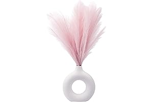 6 PCS Artificial Pampas Grass for Light Pink Bedroom Decor