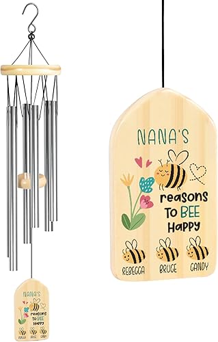Regalos personalizados para abuelas, campanillas de viento, regalos para abuela, regalo perfecto para el día de la madre, cumpleaños, Acción de