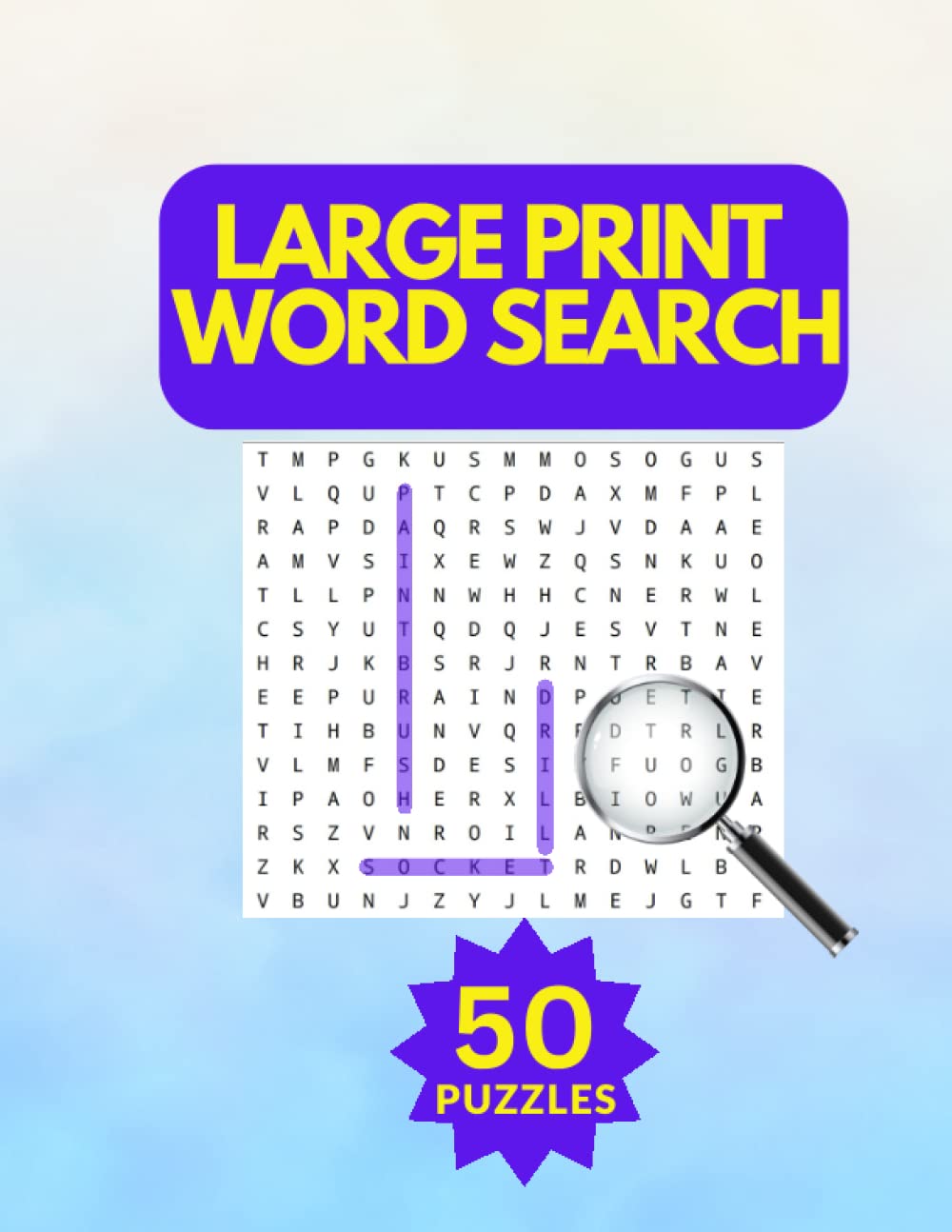 Extra Large Print Word Search: Word Search Puzzles for Adults, Seniors & Elderly