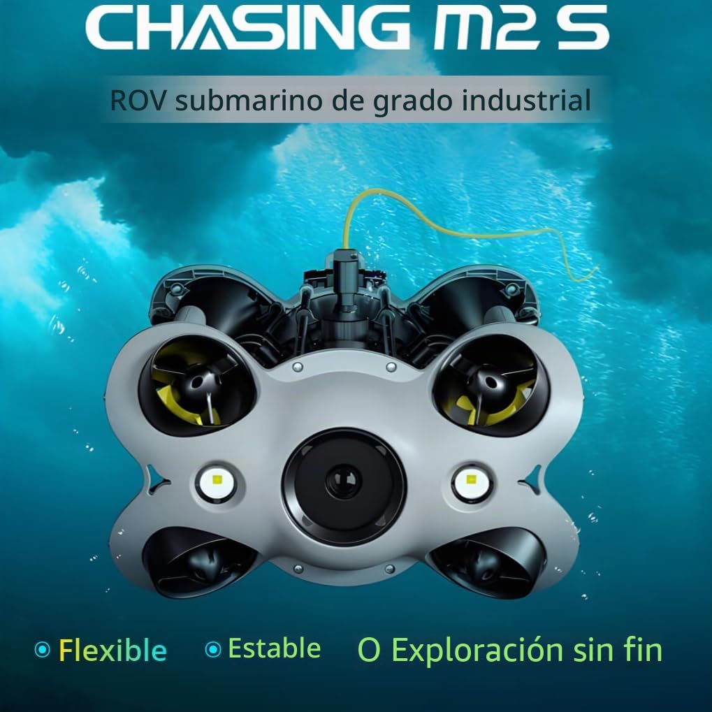 Robot ROV submarino M2 S avanzado de 200M con brazo y faro, dron submarino con cámara 4K y batería de 200Wh para buceo