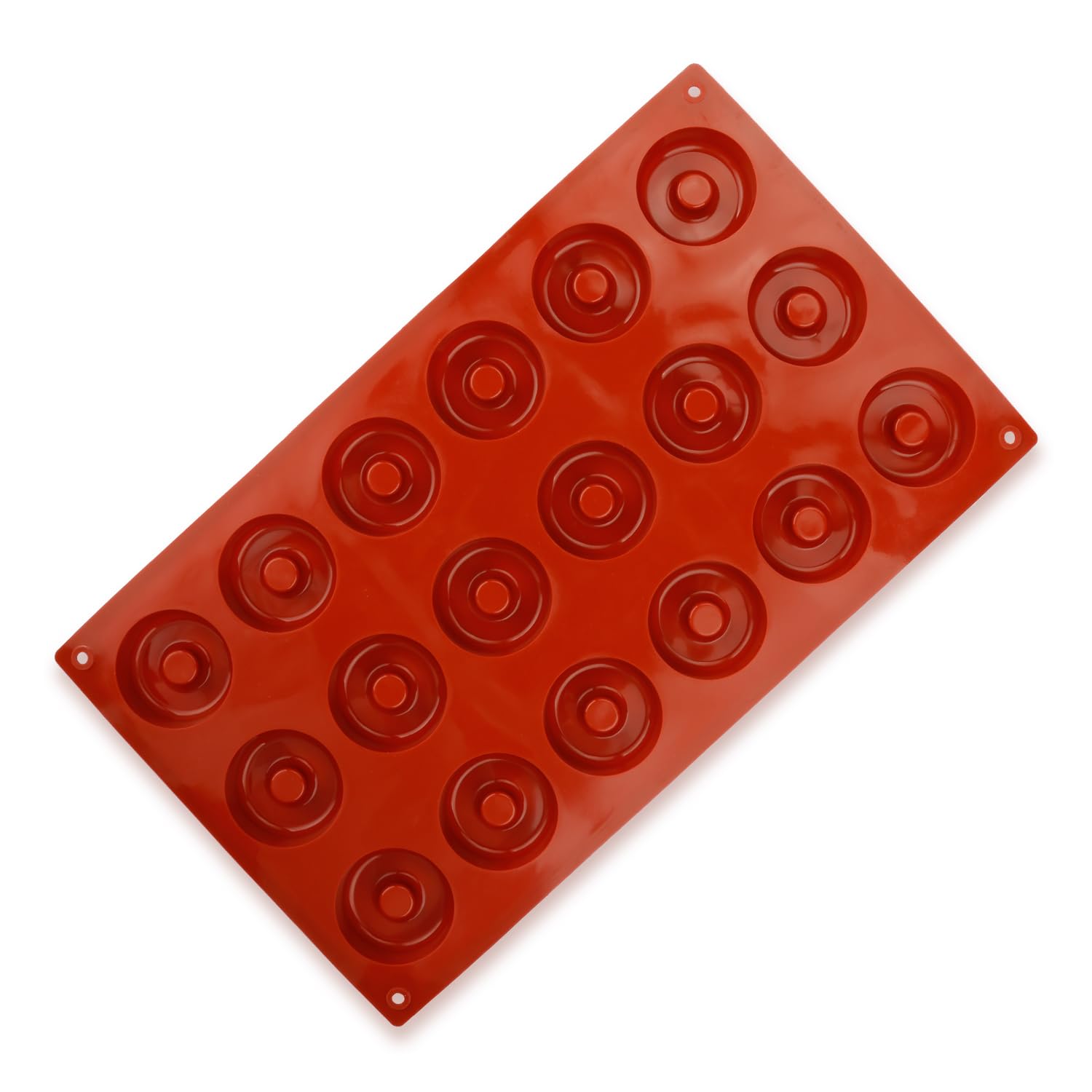 18-Grid Mini Doughnut Mold for DIY Baking - Round Biscuit and Cake Non-Toxic Silicone Mold to Enhance Your Culinary Creations