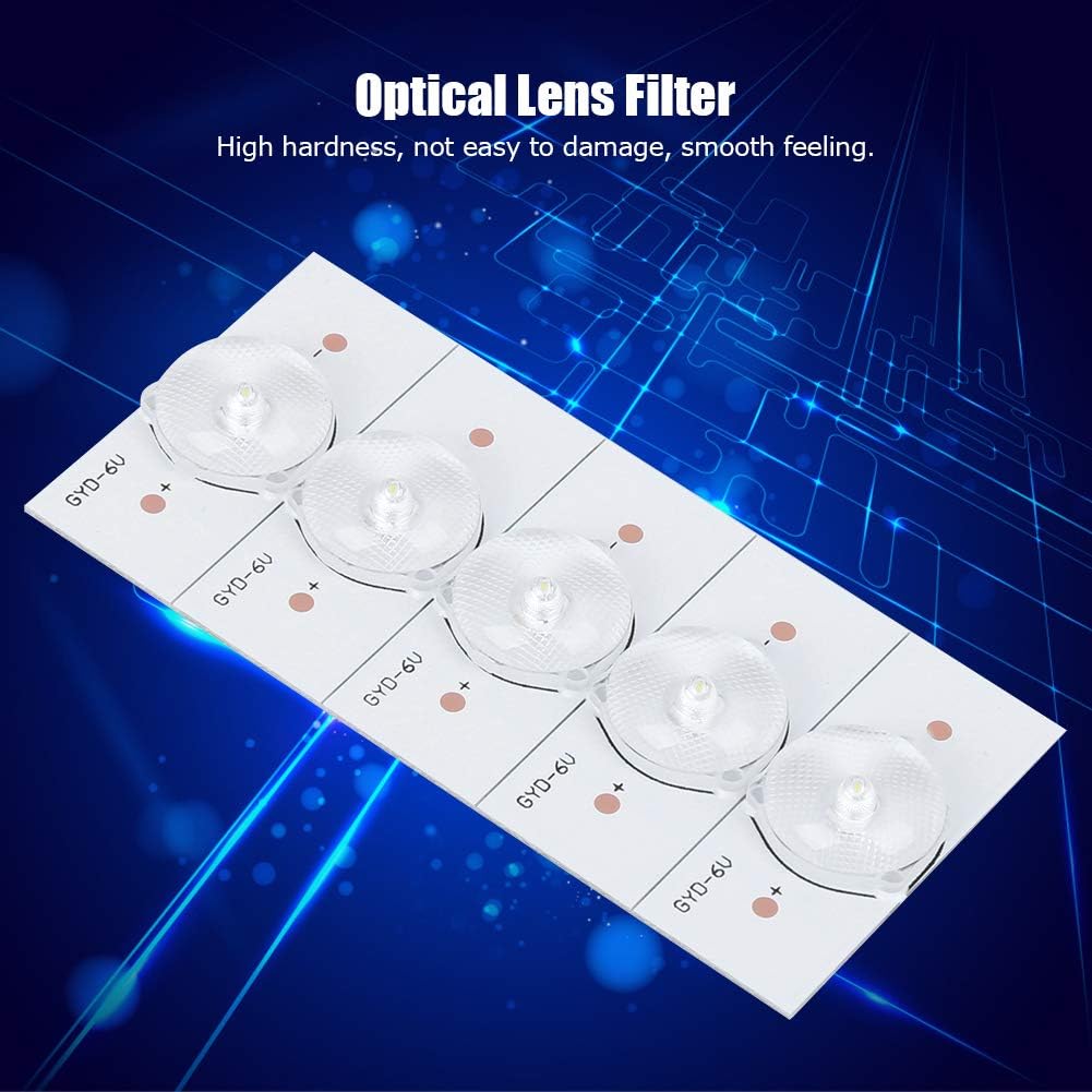 20Pcs General Use SMD Lamp Beads Smooth Feeling High Hardness 6V White Light Color for LED Repair TV Repair(#1)