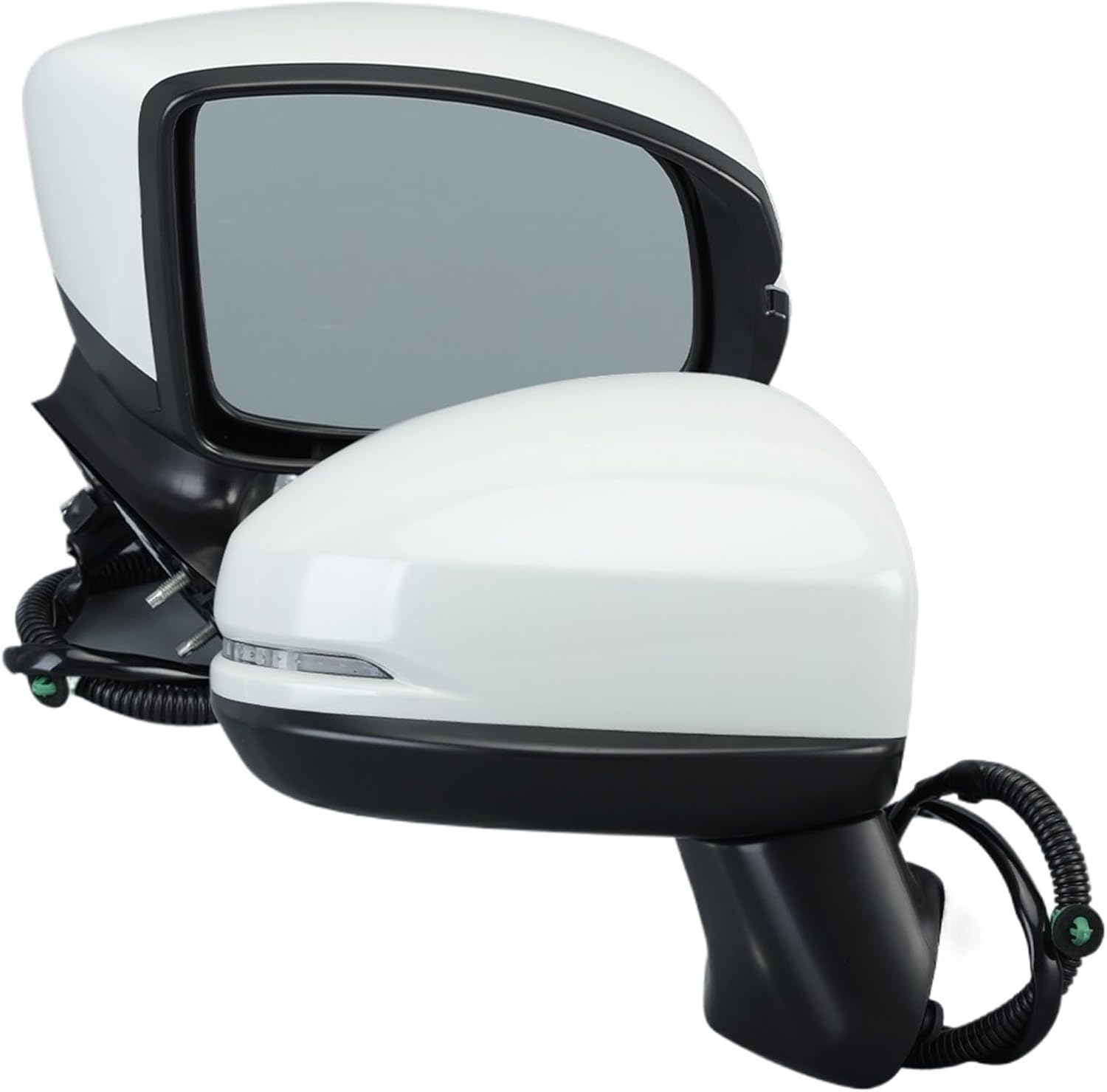 7 Pins Exterior Door Rearview Mirror Assembly Compatible For Honda Fit MK4 GF GK 2015-2020 With Electric Power Folding Car Accessories(1 PC Left) (1 PC Right)