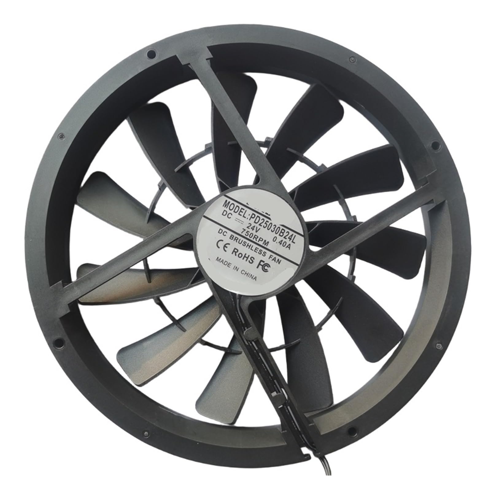250MMX250MMX30MM 25030 PD25030B24L DC12V 25CM Ventilador de refrigeración
