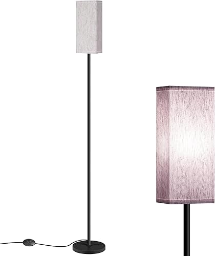 Miniatura 35 de Juego de 2 lámparas de pie para sala de estar, modernas lámparas de pie altas con interruptores de pie, bombilla no incluida, 64.6'', para sala de