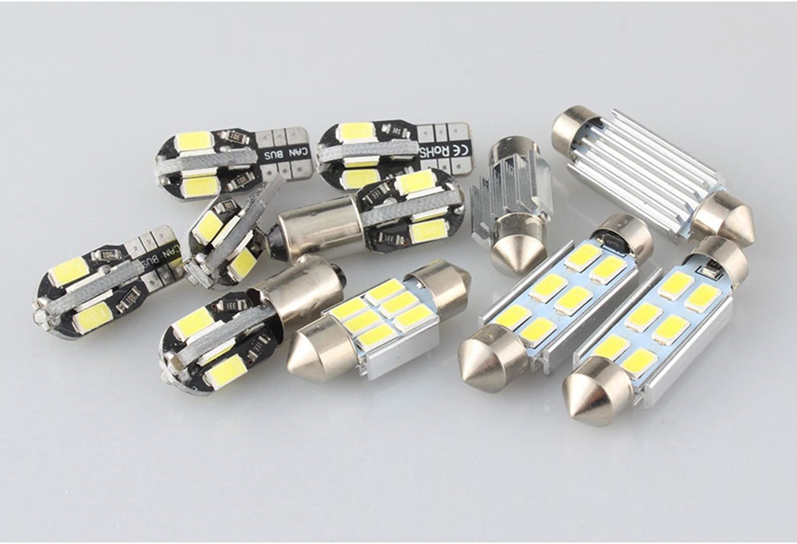 OIOBOMBG For Jaguar XJ XJ6 XJR (X300) 1995 1996 1997, 18pc X 100% No Error LED Interior Dome Reading Light Kit Package