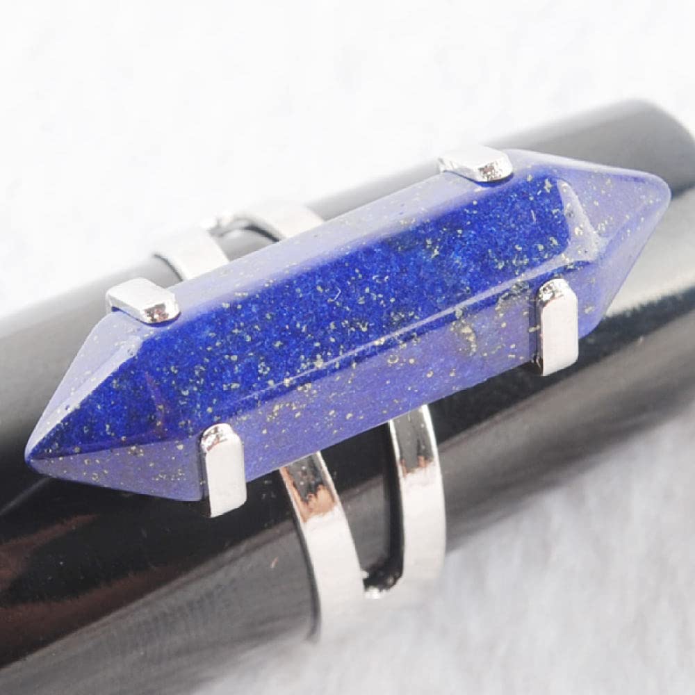 Set di 5 anelli con pietre preziose geometriche colorate per le donne in acrilico bohémien diamante grosso anello a fascia aperta impilabile accessori portatili regolabili Comfort Fit anello gioielli