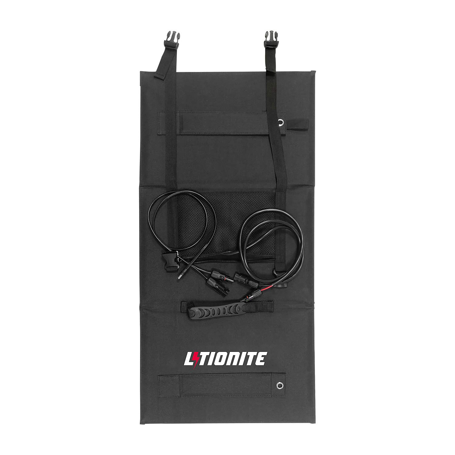 Litionite Arun 65W Panel solar portátil y plegable con soporte inclinado - Conexión DC - Cargador para Power bank/Batería externa/Generador eléctrico y para otros dispositivos con entrada DC