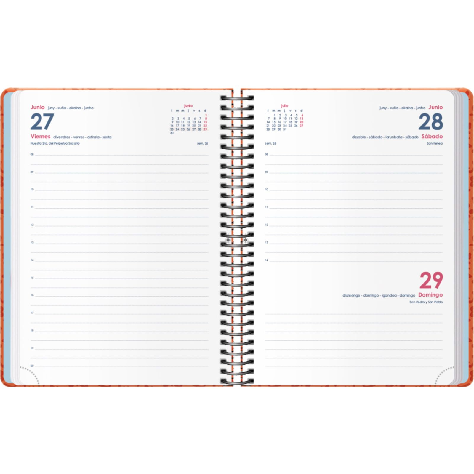 Rido/idé Book Calendar Model Timing 1 (2025) "Confetti", 2 Pages = 1