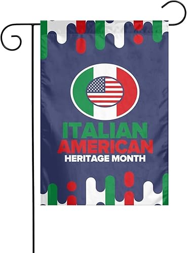 Banderas del mes del patrimonio italiano americano, bandera de jardín de doble cara para decoración al aire libre para casa, boda, vacaciones, 12 x disponible en Yaxa Peru