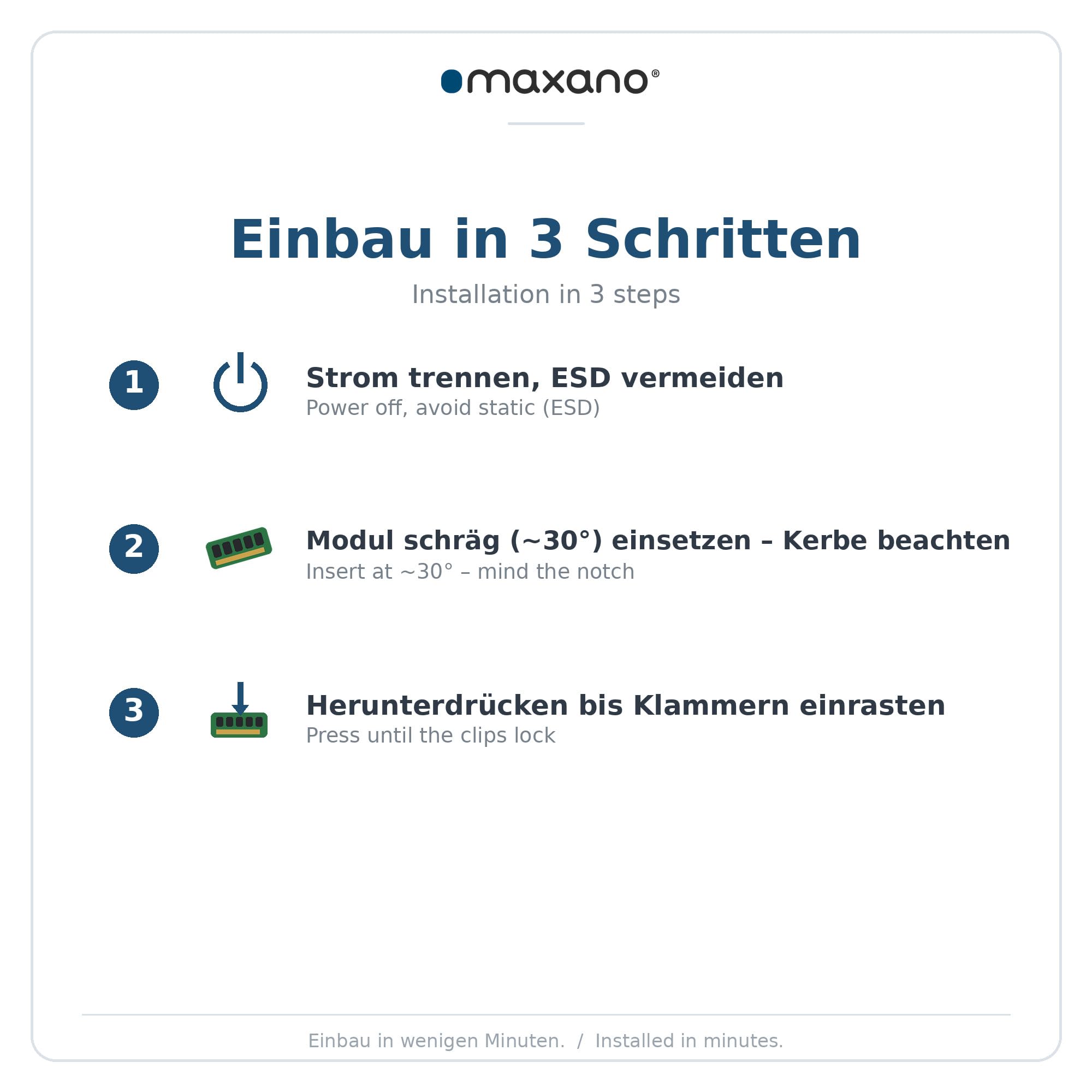 Maxano 32GB Kit (2x16GB) RAM kompatibel mit HP Pro Mini 400 G9 (DDR4 PC4-25600, SO-DIMM, Non-ECC)