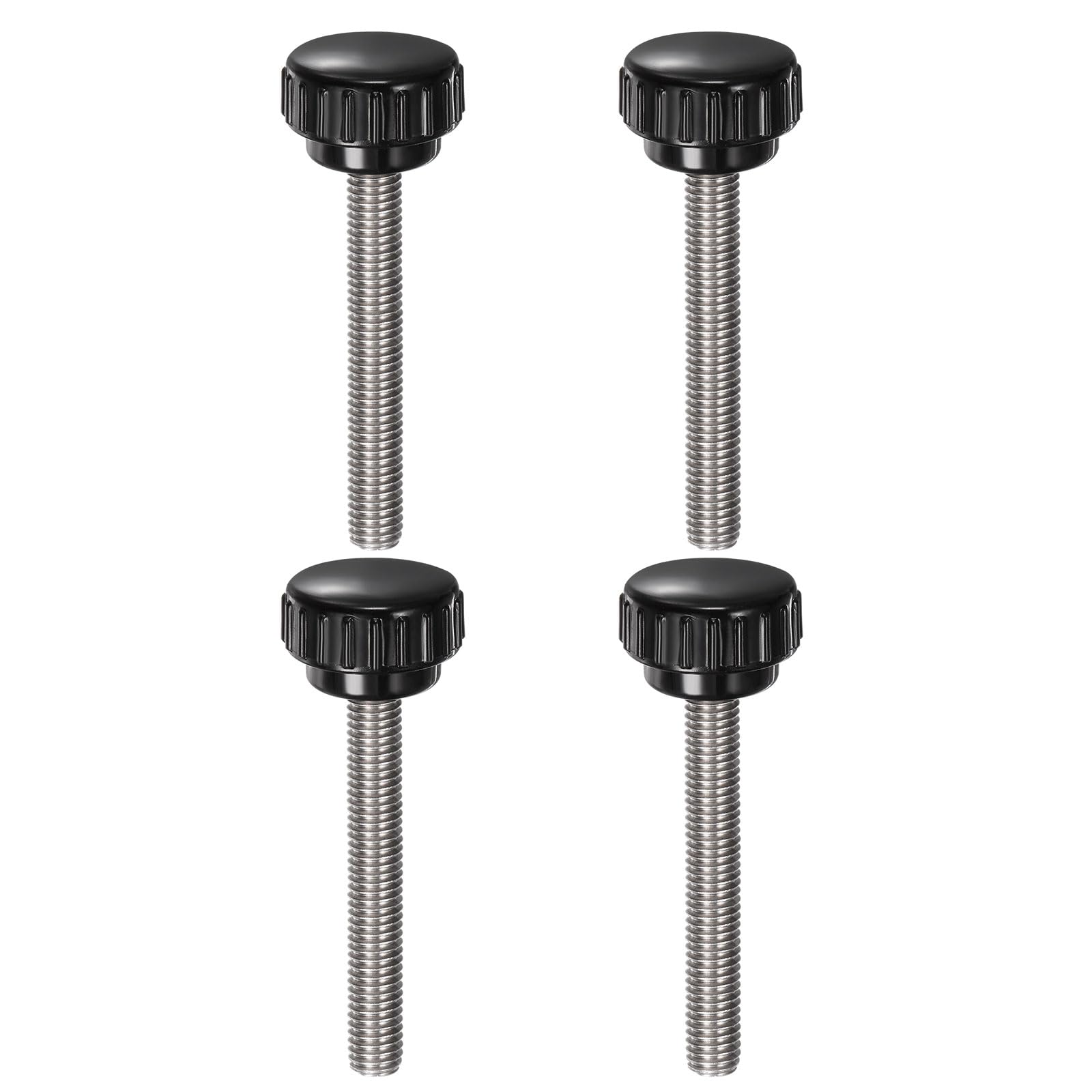 QUARKZMAN Rändelschrauben M8 X 60mm - 4 Stück Edelstahl 304 Handknöpfe Für Maschinen & Industrie
