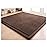 Loartee Coral Velvet Crawling Rug (5.0\'x 6\'8, Coffee) for Toddler Children Play Area Rug Yoga Mat Exercise Pad Carpet