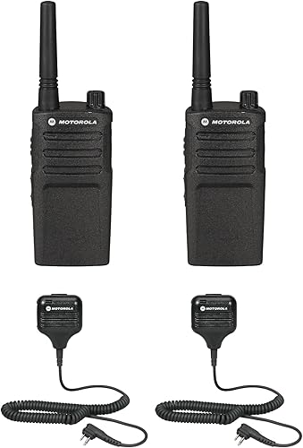 Motorola Solutions RMU2040 Paquete de 2 con micrófonos de altavoz Radio bidireccional Digital sin pantalla 99 UHF Frecuencias exclusivas de negocios
